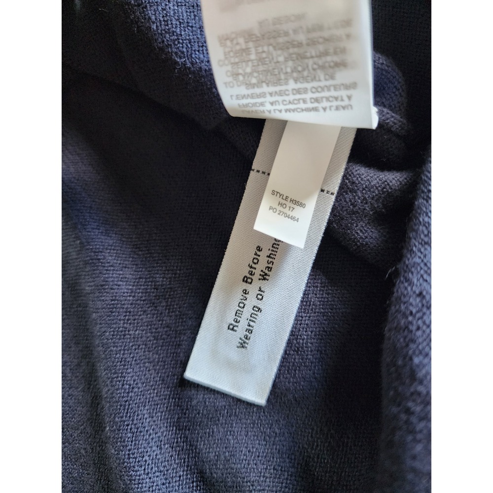 J.Crew Mens Navy Blue 100% Cotton Crewneck Sweater Size Large NWT Preppy H3580 - Picture 6 of 6